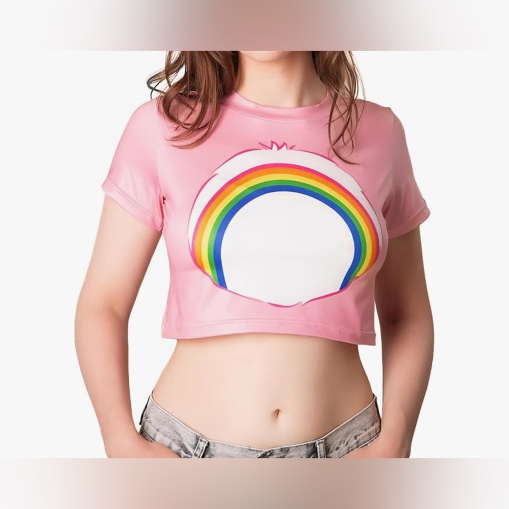 Rainbow Crop Top Shirt